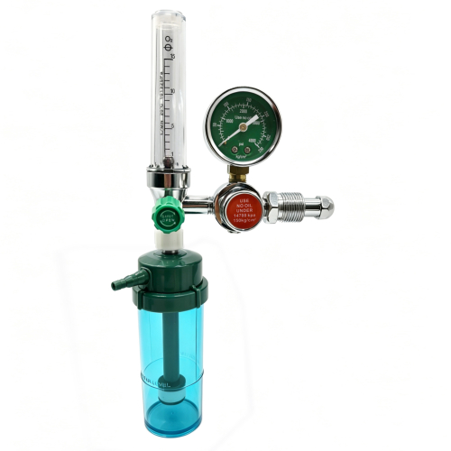 Medical Gas Flowmeter for Oxygen Air Wall Mount Flow Meter with Humidifier Bottle Hospital Use
