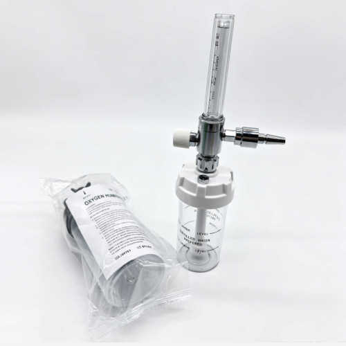 Medical Gas Flowmeter for Oxygen Air Wall Mount Flow Meter with Humidifier Bottle Hospital Use