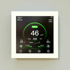 Wall Mount Smart Ventilation Controller for Single Fan & Double Fan HRV ERV Heat Recovery Ventilator