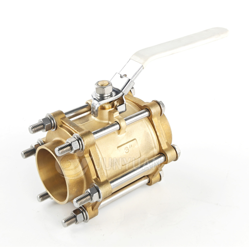 Brass 3PC Solder End Ball Valve for hospital Medical Gas