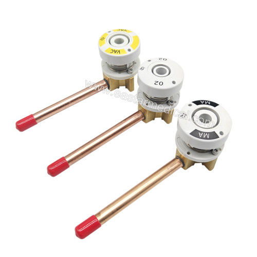 BS 5682 NIST Medical Gas Terminal Unit EN ISO 9170-1 Wall Outlet for Oxygen Vacuum Medical Air Hospital Project Supply