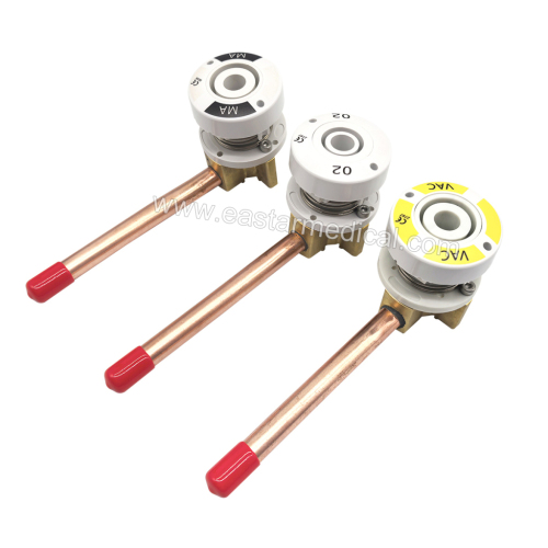 BS 5682 NIST Medical Gas Terminal Unit EN ISO 9170-1 Wall Outlet for Oxygen Vacuum Medical Air Hospital Project Supply