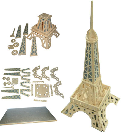 Wooden Eiffel Tower Puzzles (A-1017)