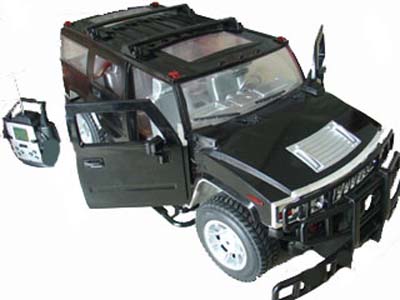 1:4 R-C Hummer Car with MP3 Function