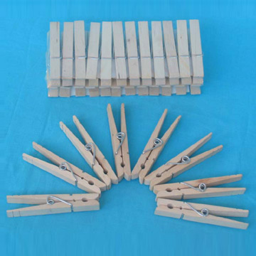 Wood Cloth Pegs