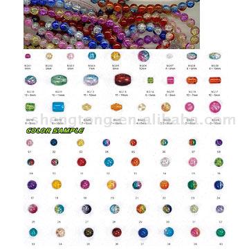 fashion Crackle Glass Beads