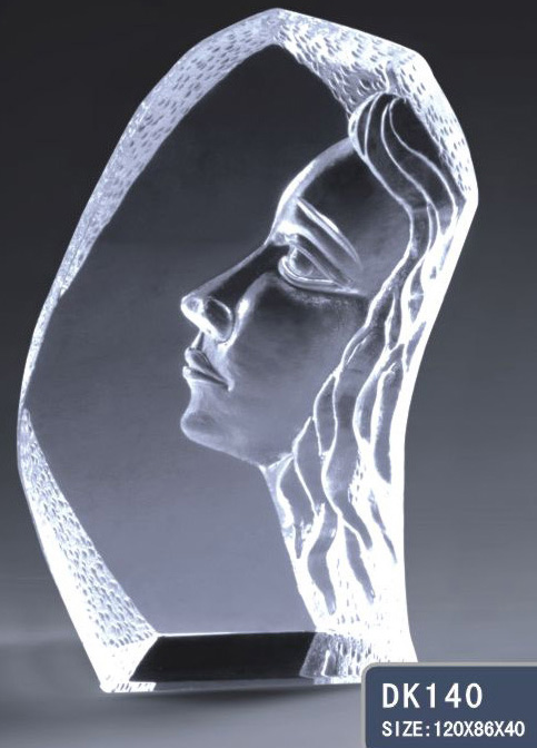 Crystal women's figurine