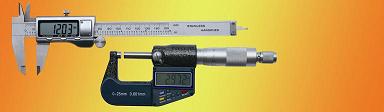 Digital measuring  tools in set