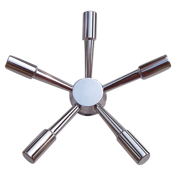 Chrome Plated Five Prong Spindle Wheel
