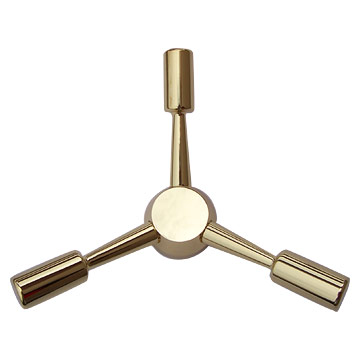 PSW303-Bronze Plated Five Prong Spindle Wheel