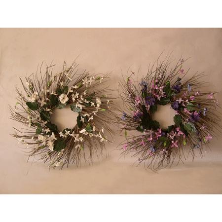 Artificial leaves wreath