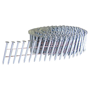 15-Degree Wire Collated Hardened Coil Nails