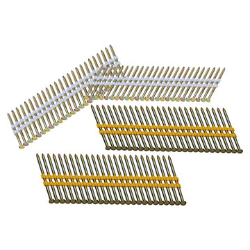 21-Degree Full Round Head Plastic Collated Strip Nails