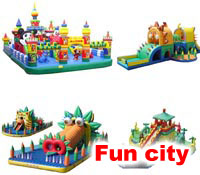 Inflatable fun city