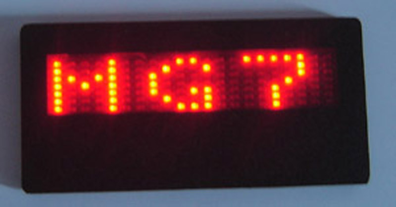 LED Scrolling Message Name badge