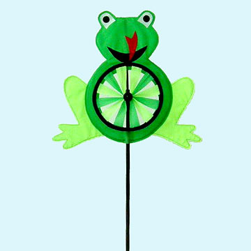 Nylon Windmill w-Frog Designs
