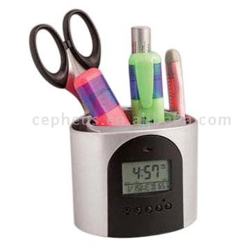 Pen Stand Lcd Clocks