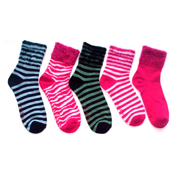 Women's Feather Yarn Socks