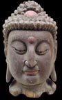 Exquisite Old Wood Buddha Head(wdc128)