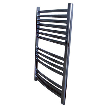 Chrome-Plated Curved Towel Rail Heaters