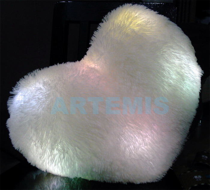 heart shape light pillow