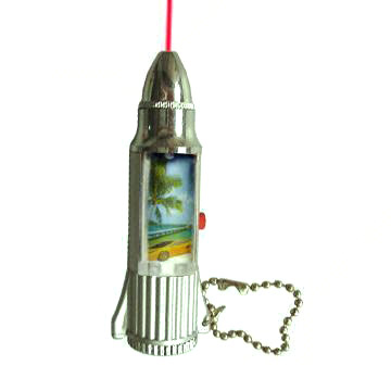 Rocket-Shaped Laser Pointer with Flashing Lights