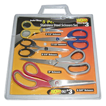 5-Piece Stationery Scissors