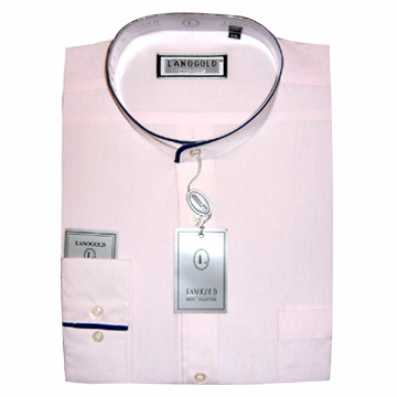 Men's Collarless Dress Shirts