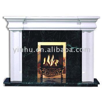 Imitation Stone Fireplace