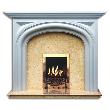 Imitation Stone Fireplace