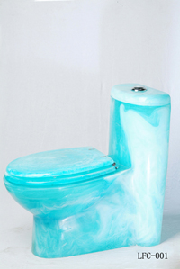 Transparent Resin Toilet