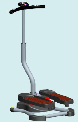Stepper with handle bar