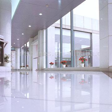 White Crystallized Glass Panels