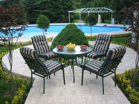 Board string chairs and tables