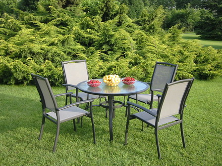 textilene chairs and table set