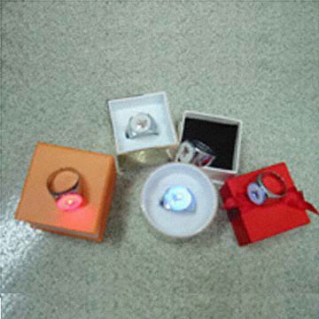 Finger Ring With Sensible Light For Mobile Call