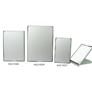 Spray Painting Square Mirrors