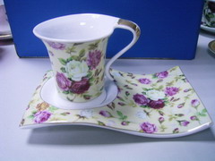 12 Ppcs 160cc Ceramic & Porcelain Tea Cup and saucer