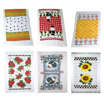 Velor Printed Tea Towels