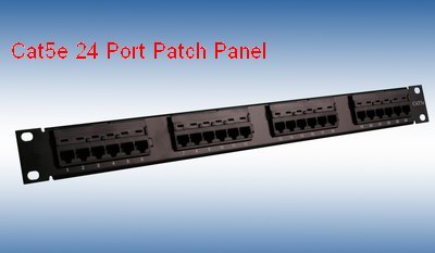 cat5e 24 port  patch panel