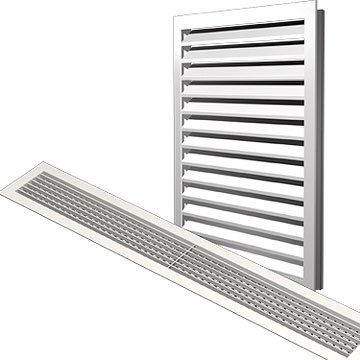Double Layer Griller- Fixed Louver Outlets