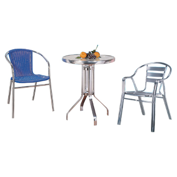 Aluminum Chairs and Tables