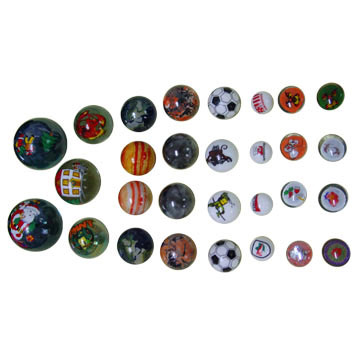 Printed Marbles, Printed Glass Marbles