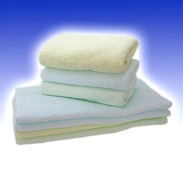 32s-2 Jacquard Satin Border Towels
