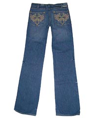 J & Company Beverly Studded Cross Jeans