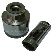 Electroplated diamond core drill bit, hole saw