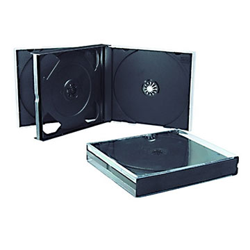 4PCS Black CD Cases