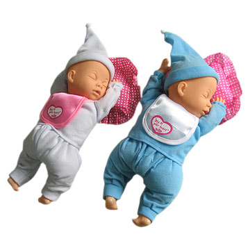 11&quot; Sleeping Musical Dolls