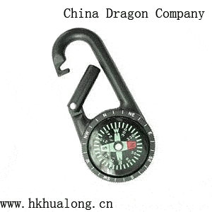Carabiner with compass