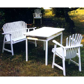 Wooden Rest Table and Chairs